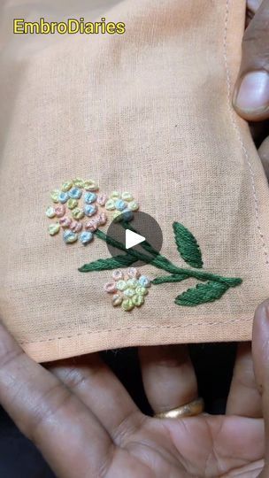 15K views · 1.1K reactions | Simple Handkerchief Embroidery Design | Aparna Ajeesh | embrodiaries_ · Original audio Handkerchief Embroidery Design, Embroidery On Handkerchief, Handkerchief Embroidery, Embroidery Design, Embroidery Designs, Audio, Embroidery, The Originals, Design