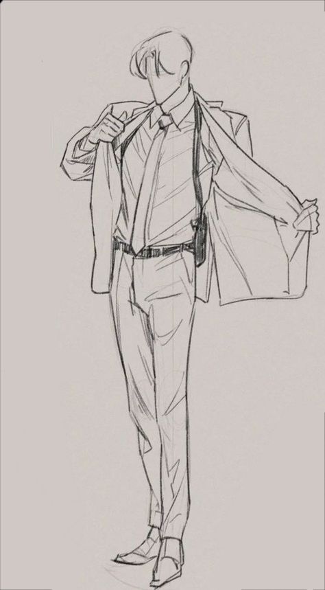 Man Wearing Suit Drawing Reference, Suit Poses For Men Drawing, Men In Suit Sketch, Man Looking Up Reference Drawing, Male Clothes Sketch, Man In Suit Drawing Reference Side View, Drawing Of Man In Suit, Suit Poses Reference, Male Suit Reference