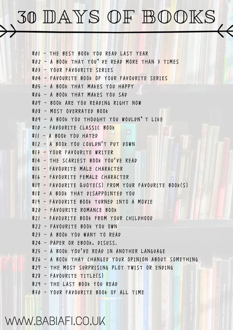 30 Days of Books Challenge 30 Day Book Challenge, 30 Day Instagram Challenge, 30 Day Writing Challenge, Music Challenge, Scary Books, Instagram Challenge, Reading Rainbow, Book Challenge, Writing Challenge