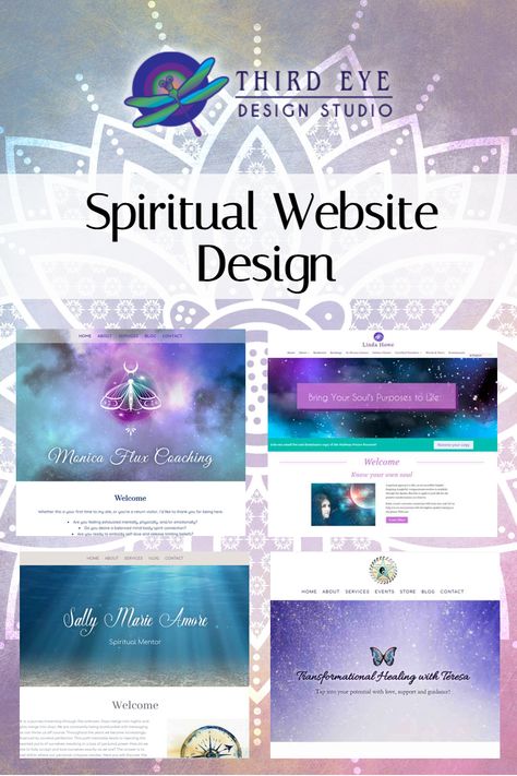 Spiritual Website Design for Psychics, Intuitives, Life Coaches, Energy Healers, and Astrologers! Energy Healing Website Design, Spiritual Website Design Inspiration, Spiritual Website Design, Wellness Website Design, Spiritual Branding, Spiritual Website, Spiritual Seeker, Wellness Website, Web Design Logo