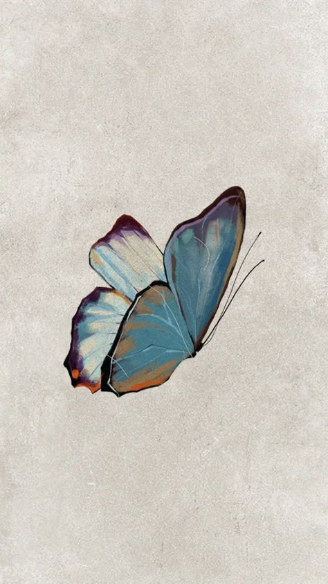 Flipagram Instagram, Simple Phone Wallpapers, Blue Butterflies, Mood Wallpaper, Phone Wallpaper Images, Pretty Wallpaper Iphone, Simple Wallpapers, Butterfly Wallpaper, Cool Art Drawings