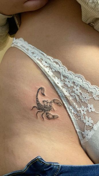 Private Tattoos, Scorpio Tattoo, Scorpion Tattoo, Tattoed Women, Pretty Tattoos For Women, Cute Tattoos For Women, Women's Tattoo, Discreet Tattoos, Hot Tattoos