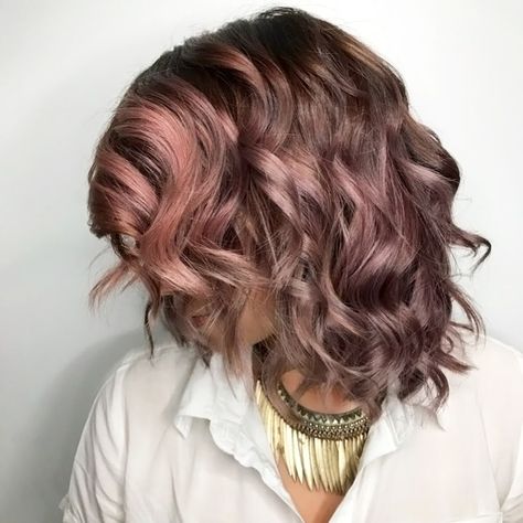 Chocolate-Mauve Hair Is the New Trend You Have to Try | Allure Chocolate Mauve Hair, Mauve Hair, Long Layered Haircuts, Stunning Makeup, Hot Hair Styles, Eye Makeup Tips, New Trend, Bad Hair Day, Long Hair Cuts