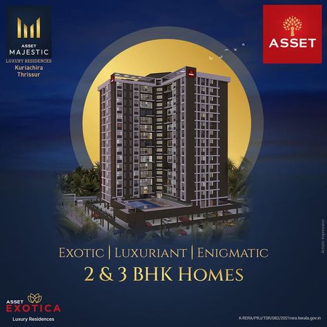 Homes at Asset Majestic define luxury like no other and never before with its well-planned apartments and an array of amenities & facilities. Asset Homes bring in unique luxury apartments in Thrissur with Asset Majestic. On Grid Solar System, Real Estate Banner, Ayurveda Hospital, Rectified Tile, Real Estate Marketing Design, Micro Apartment, Real Estate Ads, Water Powers, Luxury Flats