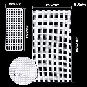 Amazon.com: CHGCRAFT 10pcs 2 Sizes Plastic Mesh Canvas Bag Sheets Plastic Net Cover DIY Crafting Handbag Accessories Acrylic Yarn Crafting Knit and Crochet Projects for Purse Making Supplies Plastic Mesh Canvas, Purse Making, Plastic Mesh, Amazon Art, Sewing Stores, Yarn Crafts, Plastic Canvas, Canvas Bag, Handbag Accessories