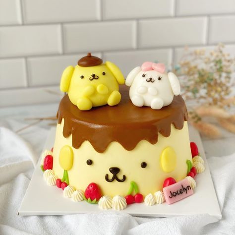 Sanrio Cake, Dreamy Cake, Sanrio Party, Kawaii Cake, 17 Birthday Cake, Funny Birthday Cakes, Kawaii Cooking, Mini Cakes Birthday, Cartoon Cake