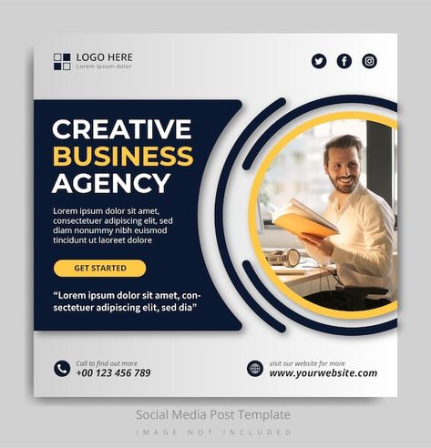 Agency Social Media Post, Agency Social Media, Advertising Flyers, Education Poster Design, Social Media Marketing Manager, Business Poster, Social Media Post Template, Graphic Design Flyer, Flyer Design Inspiration