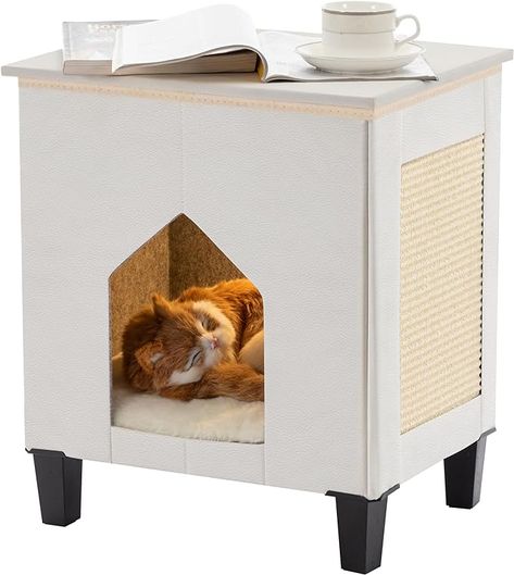 Cat Hideaway, Feral Cat House, Hideaway Bed, Cat Body, Bed Side Table, Nightstand Decor, Cat Scratch, Cat Cave, Indoor Cats