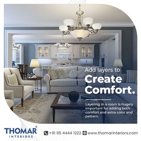 Interior Designing tips and tricks. Get in touch with us to get your home designed to perfection! www.thomarinteriors.com | 9544441222 . . . #homeinteriors #tipsandtricks #bestinteriors #moderninteriordesign #interiordecoration #bestdesigners #homesweethome #interiortrend #architecture #inspiration #luxury #interiorstyling #art Furniture Sale Poster, Apartment Advertising, Mobile Advertising Design, Designing Tips, Corporate Interior Design, Real Estate Marketing Design, Creative Interior Design, Social Media Advertising Design, Corporate Interiors