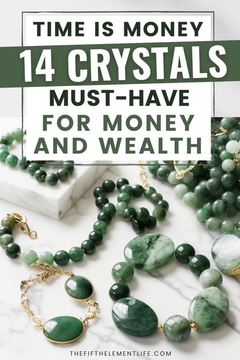 Crystals For Money And Wealth Crystals For Money, Crystals For Wealth, Crystals For Luck, Crystals Healing Grids, Money And Wealth, Power Of Crystals, Zodiac Stones, Time Is Money, Be Rich