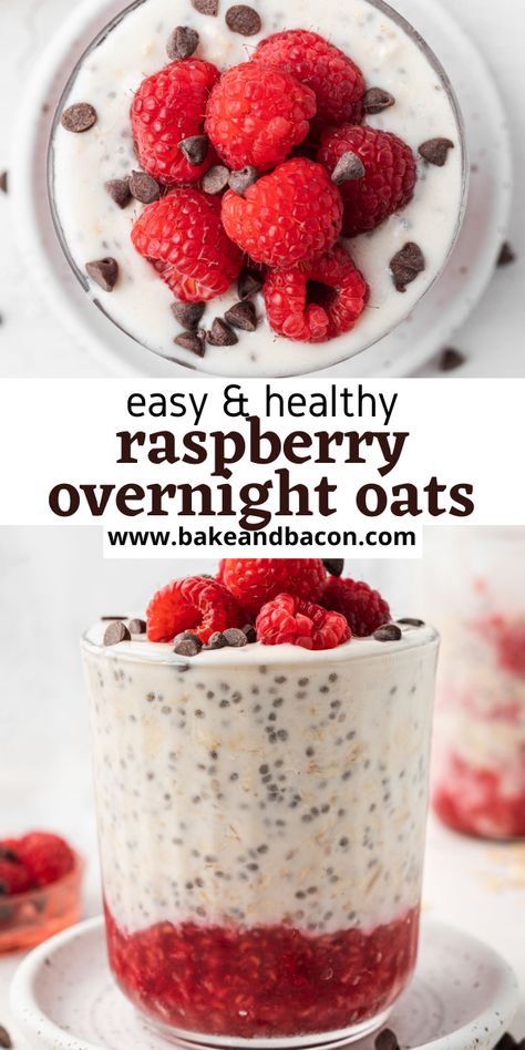 Raspberry Overnight Oats, Overnight Oats Recipe Easy, Oats Milk, Best Overnight Oats Recipe, Protein Overnight Oats, Overnight Oatmeal Recipes, Oat Recipes Healthy, Brown Hairstyles, Overnight Oats Recipe Healthy