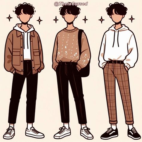 Chibi Clothes Reference Male, Male Clothing Drawing Casual, Young Boy Character Design, Boy Outfits Drawing, Drawn Outfits, Boyish Outfits, Mens Fashion Illustration, Black Clover Manga, Men Fashion Casual Shirts