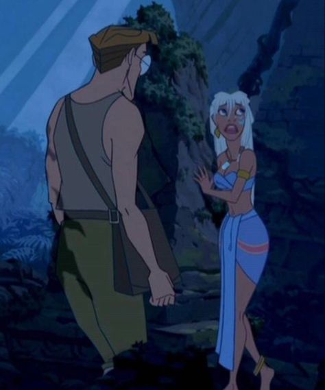 Atlantis Aesthetic Disney, Atlantis Halloween Costume Couple, Iconic Cartoon Couples Costumes, Atlantis Couple Costume, Milo And Kida Atlantis, Princess Kida Atlantis, Atlantis Costume, Atlantis Movie, Animated Crushes