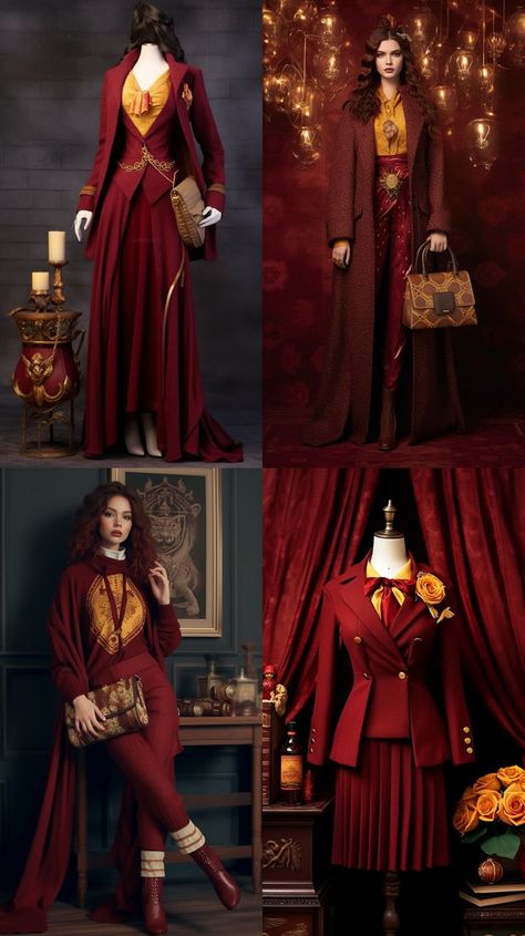 Hogwarts Aesthetic Outfits Gryffindor, Hogworts Clothes, Ukrainian Quote, Arcane Jayce, Harry Potter Dress, Hogwarts Outfits, Ombre Prom Dresses, Harry Potter Style, Harry Potter Outfits