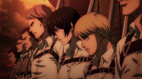 “It’s Just So Dark and Terrifying”: The Voices Behind Attack On Titan’s Final Season | Den of Geek Attack On Titan Season 4, Attack On Titan Episodes, Connie Springer, Aot Characters, Attack On Titan Season, Last Episode, Attack On Titan Anime, Season 4, Titanic