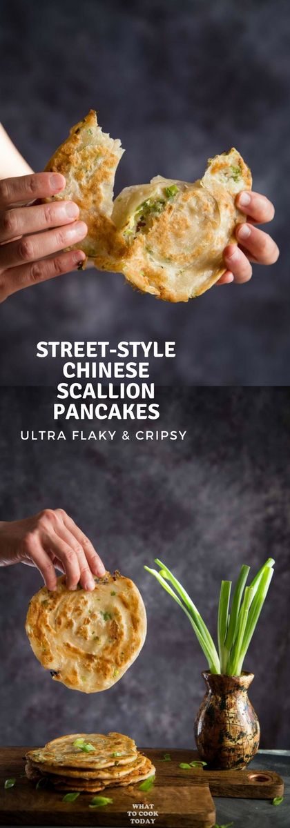 Street-style Chinese Scallion Pancakes (Cong You Bing)- Learn how to make easy flaky Chinese scallion pancakes without much fuss. This recipe gives you ultra-flaky and crispy result that you will find irresistible. Chinese Scallion Pancakes, Pancakes Nutella, Scallion Pancakes Chinese, Pancakes Pancakes, Healthy Chinese, Scallion Pancakes, Soba Noodles, Chinese Dishes, Snacks Für Party