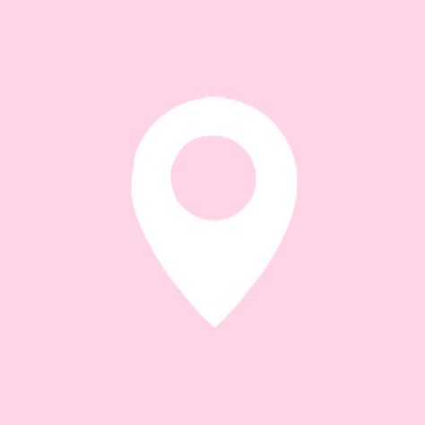 Maps Icon Aesthetic, Maps Icon, App Map, Widgets And Wallpapers, Map Icons, Phone Things, Location Icon, Logo Pink, Pink Phone