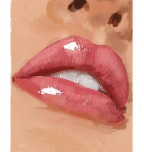 lip drawing / Lip Tutorial Lip Tutorial Drawing, Lip Drawing, Lip Tutorial, Lips Drawing, Studio Decor, Pencil Sketch, Portrait Art, Art Inspo, Watercolor Art