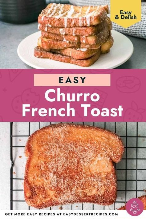 Crunchy Breakfast, Peach French Toast, Churro French Toast, French Toast Recipe Cinnamon, Egg Brunch Recipes, Family Friendly Breakfast, French Bread French Toast, Kid Friendly Dessert, Family Desserts