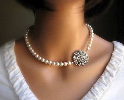 Three strand pearl necklace