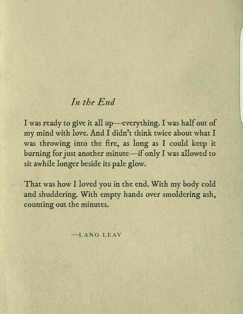 to lose your soulmate... Relationship Ending, Lang Leav, Quotes Relationship, Love Hurts, Poetry Words, Poem Quotes, A Poem, Quotes Love, New Quotes