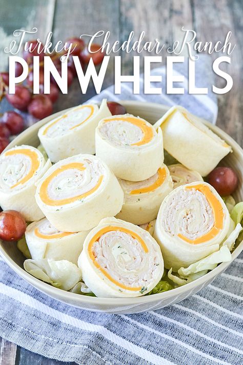 Turkey Cheddar Ranch Pinwheels Sunday Appetizers, Tortilla Pinwheel Appetizers, Ranch Pinwheels, Tortilla Pinwheels, Pinwheel Sandwiches, Pinwheel Appetizers, Superbowl Appetizers, Low Carb Flour, Deli Turkey