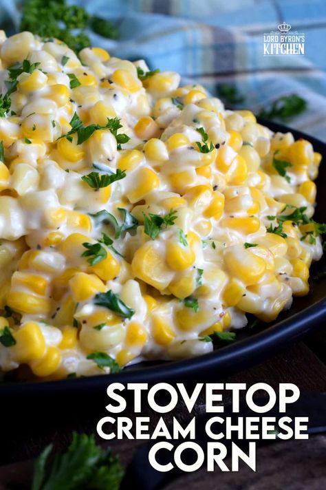 Corn Stovetop, Corn Recipes Side Dishes, Cream Cheese Corn, Corn Side Dish, Creamed Corn Recipes, Best Thanksgiving Side Dishes, Thanksgiving Food Sides, Cheese Corn, Corn Dishes