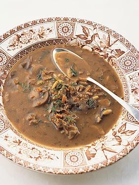 Polish Mushroom Soup, Mushroom Barley Soup, Mushroom Soup Recipe, Mushroom Soup Recipes, Button Mushrooms, Hearty Soup, Dried Mushrooms, Barley Soup, Soup And Stew