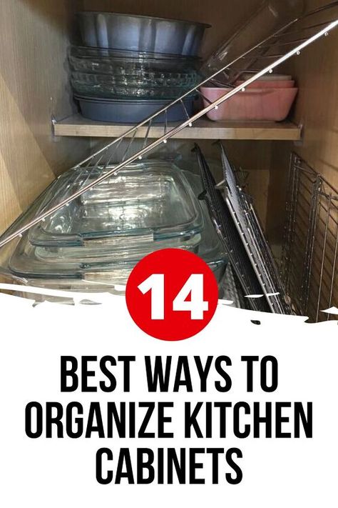 Check out these budget friendly kitchen organization ideas and tips to help you organize your kitchen. #kitchen #organize #organizinghacks Kitchen Bowl Organization, Ideas For Organizing Kitchen Cabinets, Ways To Organize Kitchen Cabinets, Kitchen Cabinet Interior Organization, Organizing Kitchen Cupboards, Cookbook Storage Ideas, Bowl Organization, Organizing Kitchen Cabinets, Organize My Kitchen