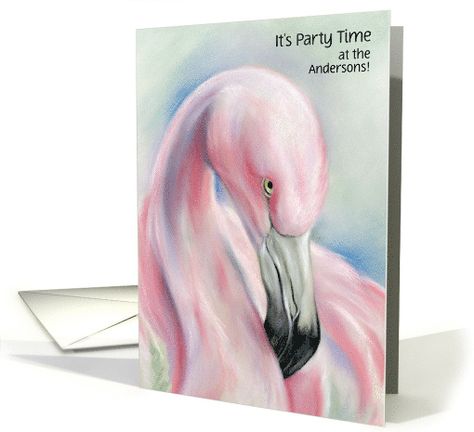 Custom Party Invitations Pink Flamingo Pastel Artwork card by MMAndersonArt on Greeting Card Universe #flamingo #partyinvitations Feminine Artwork, Soft Pastels Drawing, Soft Pastel Art, Custom Party Invitations, Pastel Artwork, Flamingo Art, Oil Pastel Art, Oil Pastel Drawings, Curtain Bathroom