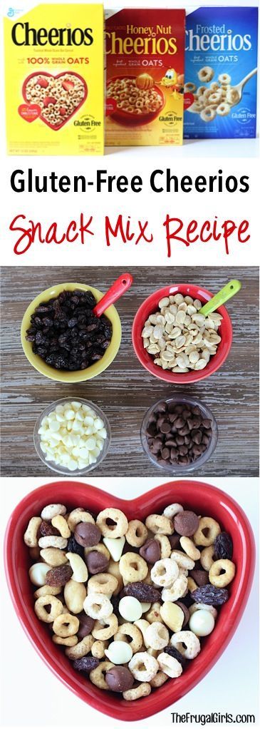 Gluten Free Cheerios Snack Mix Recipe!  {mix these tasty ingredients together for yummy grab and go Gluten-Free Snacks!  Perfect for Work and School Lunches, this mix uses the new GlutenFreeCheerios! #glutenfree #recipes AD - Recipe at TheFrugalGirls.com Cheerios Snack Mix, Cheerios Snacks, Cheerios Recipes, Easy Snack Mix, Snack Mix Recipe, Snack Easy, Dinners Easy, Gluten Free Kids, Snack Healthy