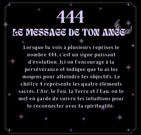 Tu te demandes pourquoi tu vois des chiffres triples ? 🤔 Au travers de différents signes notamment les nombres, l’univers t’envoie des messages pour te guider et t’aider au quotidien ✨✨ #univers #444 #signe #message #guidance #spirituality #ange #angel #loidelattraction #vibes #energie #divineguidance #esoteric #witch #witchlife #eveil #eveilspirituel #developpementpersonnel #lifestyle #cartomancie #oracle 444 Signification, Witch, Spirituality, Angel, Lifestyle, Signs, Art