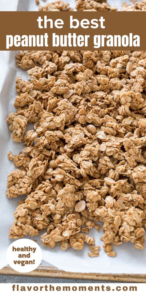 Nut Butter Granola Recipe, Healthy Peanut Butter Granola Recipe, Granola Recipe With Peanut Butter, Chewy Peanut Butter Granola Bars, Cashew Butter Granola, Brown Butter Granola, Almond Butter Granola Recipe, Peanut Butter Granola Clusters, Copycat Purely Elizabeth Granola