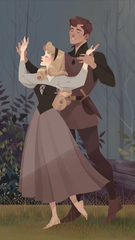 Putri Aurora, Couples Disney, Disney Mignon, Once Upon A Dream, Animation Disney, Disney Princess Aurora, Disney Artwork, Walt Disney Animation, Disney Sleeping Beauty