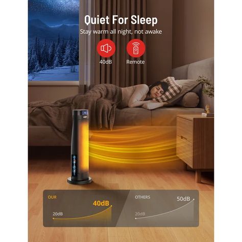 Paris Rhône 1500 Watt Electric Infrared Tower Heater - Wayfair Canada Portable Space Heater, Ads Creative Advertising Ideas, Room Heater, Electric Radiators, Ceramic Heater, Graphic Design Ads, Electric Heater, Cool Patches, Space Heater