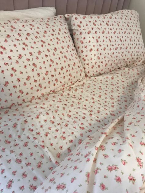 Coquette Sheets, Floral Sheets Bedding, Bedding Coquette, Coquette Bedding, Floral Room Decor, Room Decor Coquette, Cute Bed Sheets, Pink Bed Sheets, 80s Room