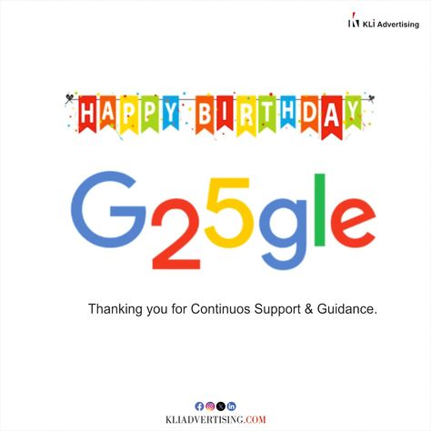 HAPPY 25TH BIRTHDAY, GOOGLE! 🎉 ! September 27, 2023, is big occasion in the tech world – Google's 25th birthday. The journey of this American multinational tech company had humble beginnings and the entire journey is nothing short of remarkable. Google! Thank you for making the digital world a better place. Here’s to many more years of exploration, innovation, and growth! 🥳 #HappyBirthdayGoogle #Google25 #GoogleAnniversary #innovation #inspiration #google #thankyougoogle Happy Birthday Google, 15 August Independence Day, Happy 25th Birthday, Tech World, Tech Company, 15 August, Humble Beginnings, 25th Birthday, Digital World