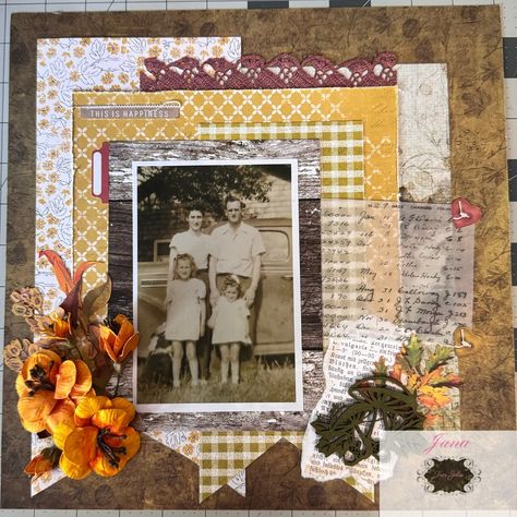 I just realized that this page never posted. :( This is my latest blog post design for @tresjoliekits using the October Scrapbook Kit! And using another favorite photo - my mom, aunt, and my grandparents. #tresjoliekitclub #scrapbooking #scrapbookkitclub #jmariedesigned #familymemoriespreserved October Scrapbook, Blog Post Design, Scrapbook Inspo, I Just Realized, Scrapbook Kit, Family Memories, Post Design, Scrapbook Kits, My Mom