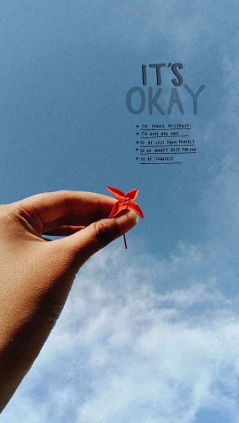 It's Okay Quotes Aesthetic, It's Okay Wallpaper Aesthetic, Its Okay Wallpaper, Okay Wallpaper, Whats App About, Okay Quotes, Nursing Wallpaper, Its Okay Quotes, Gonna Be Okay