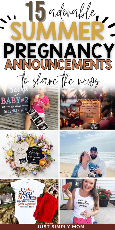 Whichever approach you choose, summer is brimming with opportunities for a memorable pregnancy announcement. The most important thing is to share this special moment with your loved ones and bask in their excitement. Pregnancy Announcement For August Baby, August Pregnancy Announcement, Pregnancy Announcement Summer, Diy Pregnancy Announcement, Summer Pregnancy Announcement, 2nd Pregnancy Announcements, Baby Arrival Announcement, Beach Pregnancy Announcement, Family Baby Announcement