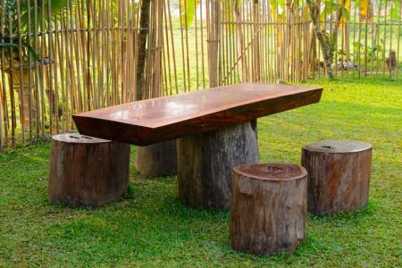 Log Furniture Diy, Log Bench, Log Projects, Rustic Furniture Diy, Tree Stumps, Fallen Tree, Log Furniture, Rustic Outdoor, Wooden Bench