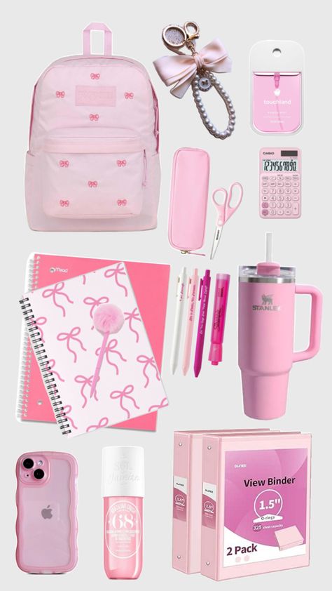 Pink! Pink Back To School, Back To School Supplies, O Ring, School Supplies, Back To School, Funny Quotes, Purple, Pink