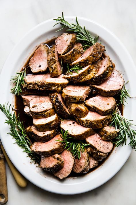 Virta Recipes, Best Pork Loin Recipe, Port Wine Sauce, Best Pork Tenderloin Recipe, Roasted Garlic Mashed Potatoes, Pork Entrees, The Modern Proper, Modern Proper, Holiday Dinner Table