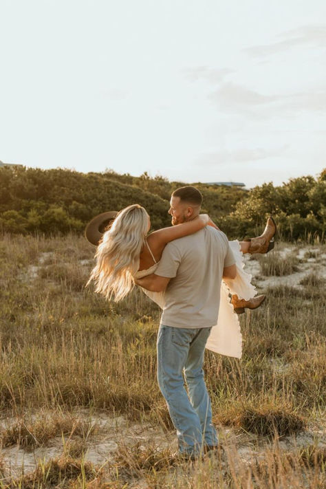 coastal cowgirl, couples beach photos cowboy inspo couple photos va photographer, engagement photos Engagement Pictures On Beach, Cowboy And Cowgirl Photoshoot, Engagement Photoshoot Country, Country Chic Engagement Photos, Engagement Photos Cowboy Boots, Coastal Cowboy Wedding, Cowboy Hat Engagement Pictures, Cowgirl Engagement Pictures, Couples Farm Photoshoot