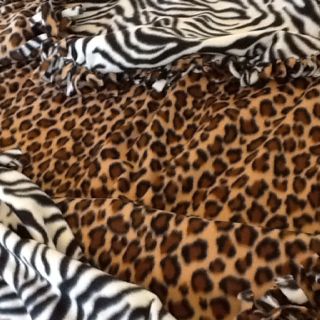 Full size fleece no sew blanket for Brad's bed. Zebra & Cheetah print Zebra And Cheetah Print, Cheetah Print Bedroom, Cheetah Print Bedding Set, Cheetah Bedding, Cheetah Print Bed Sheets, Cheetah Print Rug, Cheetah Print Blanket, Cheetah Print Throw Blanket, Cheeta Print Blanket