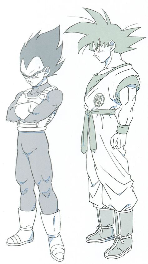 Vegeta Full Body Drawing, Dbs Shintani Style, Dbz Art Style, Goku Side View, Vegeta Drawings, Dragon Ball Sketch, Vegeta Sketch, Dbz Sketch, Dragon Ball Drawing