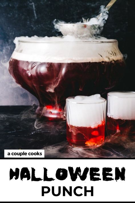 Halloween Party Spiked Punch, Halloween Punch Recipes Alcoholic Dry Ice, Halloween Punch Dry Ice, Dry Ice Punch Halloween, Spiked Halloween Punch Recipes, Halloween Rum Punch Recipes, Dry Ice Drinks For Kids, Spooky Halloween Punch Alcohol, Halloween Punch With Dry Ice