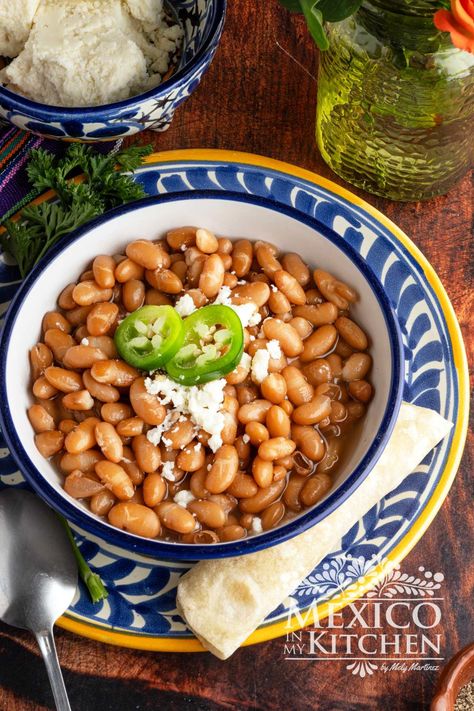 Cook a batch or two, and enjoy the natural creaminess of Mayocoba beans, making them a perfect complement to any meal. Mayacoba Bean Recipes, Mayocoba Beans Recipes, Peruvian Beans Recipe, Yellow Beans Recipe, Mexican Restaurant Food, Peruvian Beans, Patti Jinich, Mayocoba Beans, Mexico In My Kitchen