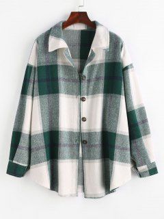 Womens Flannel, Flannel Shacket, Drop Shoulder Shirt, Comfy Sweats, Flannel Women, Costume Intero, Long Sleeve Plaid Shirt, Wool Blend Coat, Loose Shirts