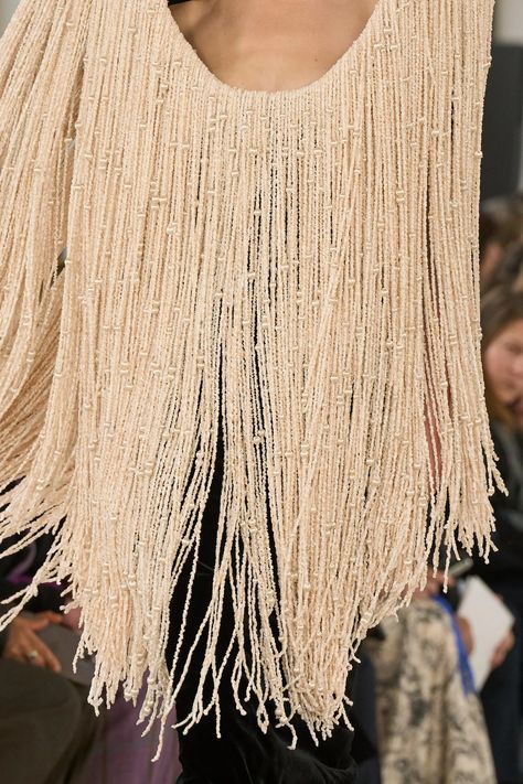 Schiaparelli Spring 2024 Couture Collection | Vogue Couture 2024, Pearl Fringe, Horse Braiding, Couture Embroidery, Spring Couture, Dress Up Outfits, Fashion Aesthetics, Couture Details, Spring Summer 2024